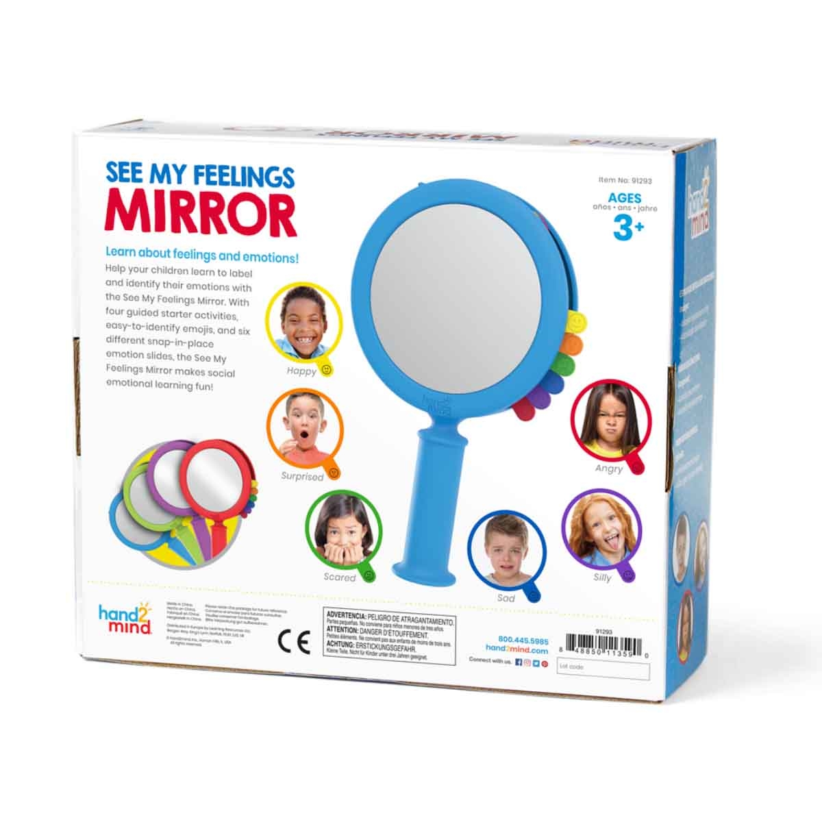 Learning Resources 4-Piece See My Feelings Mirror Set Unisex, 3-4 Years