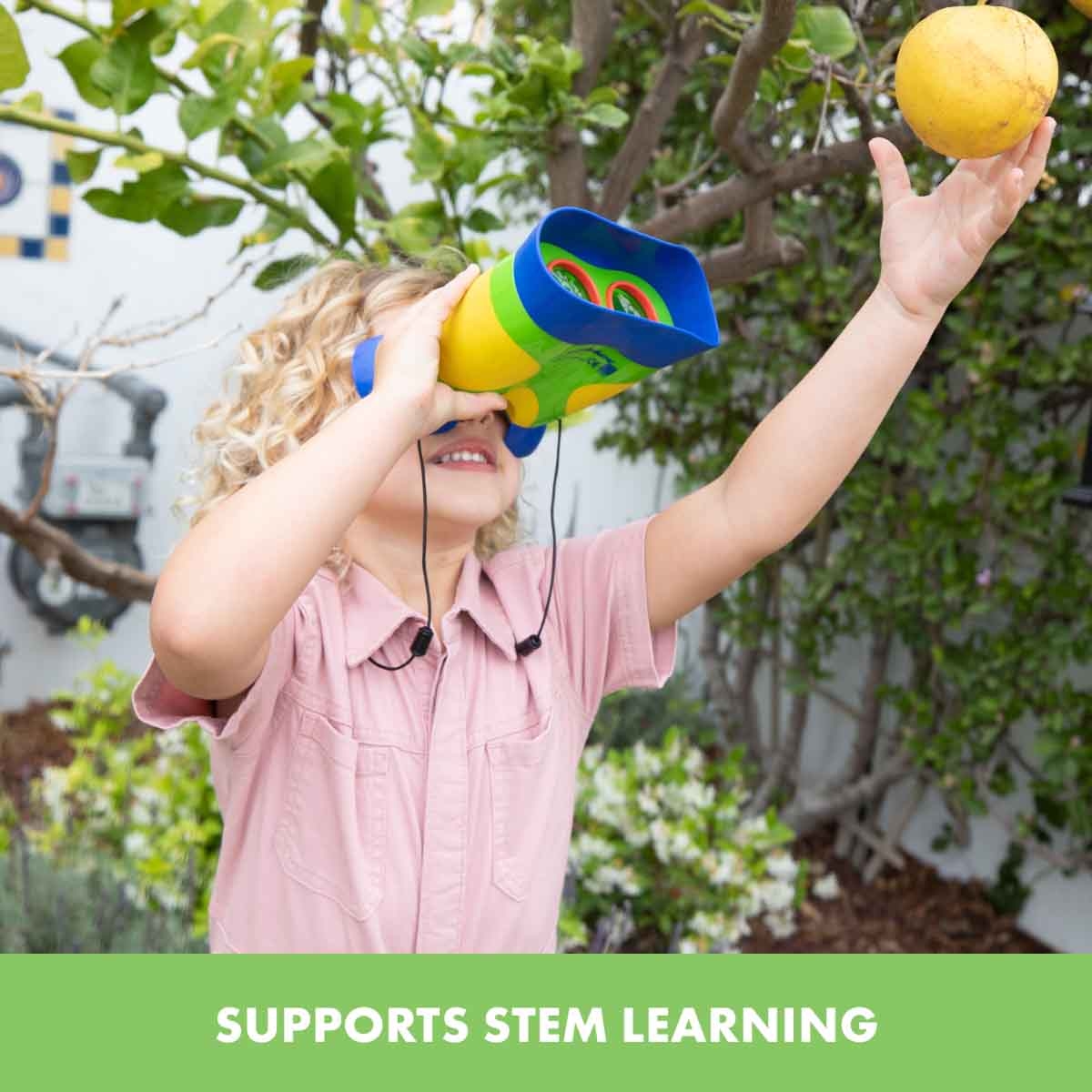 ليرننغ ريسورسز مناظير كيدنوكولارز جيو سفاري جونيور للجنسين، 3-4 سنوات