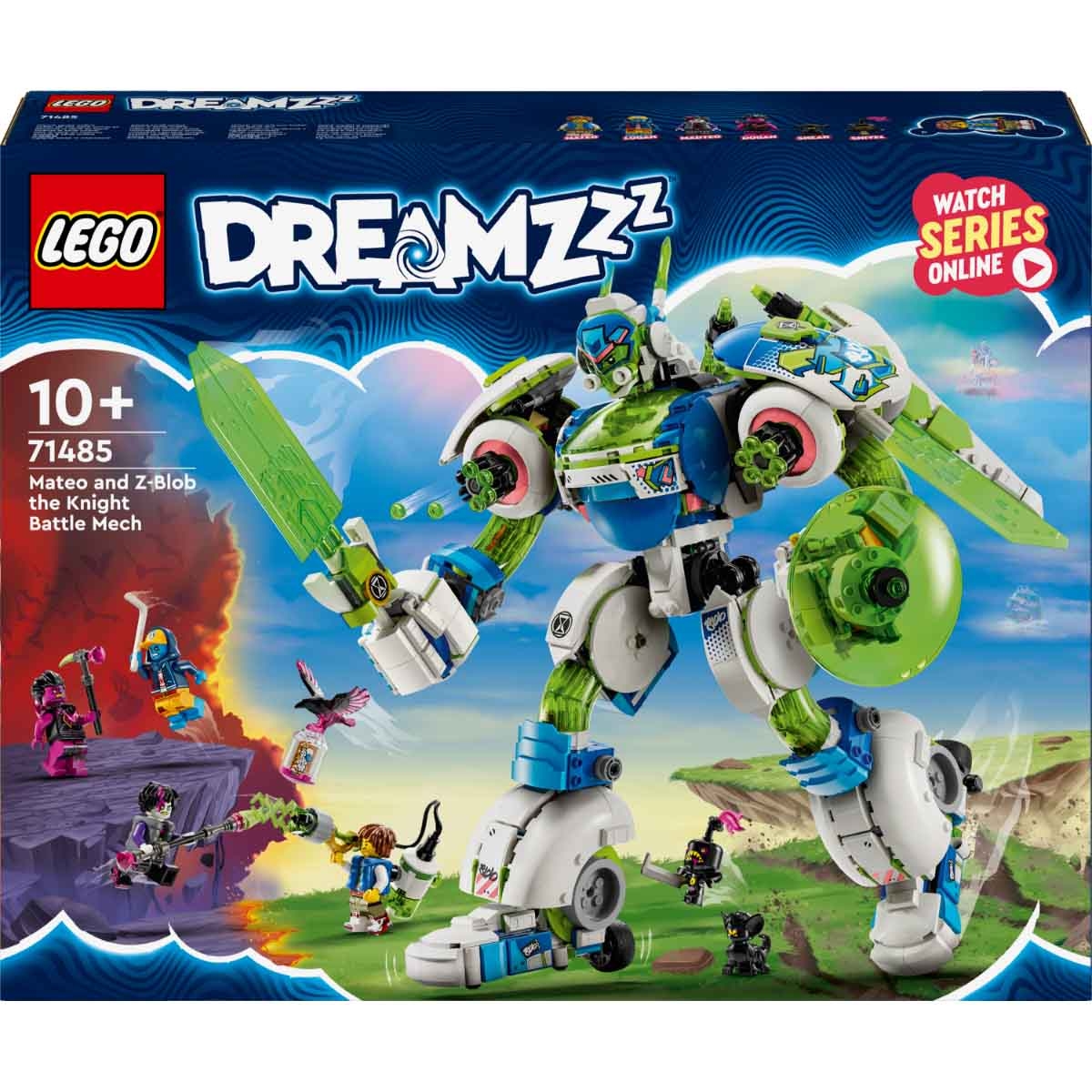 LEGO Dreamzzz 71485 Mateo & Z-Blob The Knight Battle Mech Set Unisex, 11-12 Years