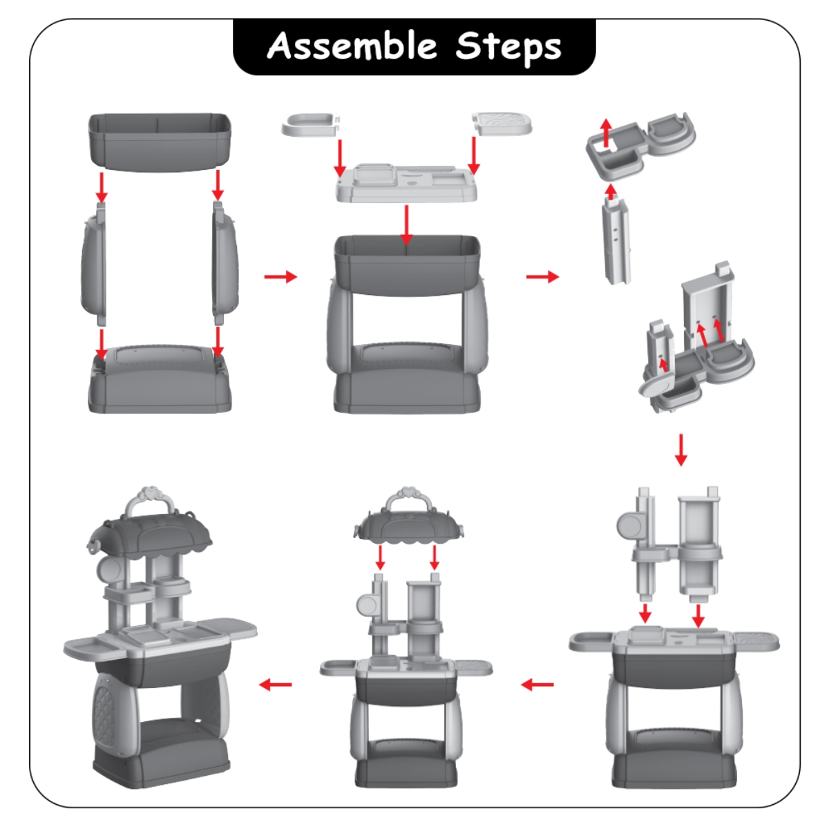 ليتل ستوري مجموعة لعب تقمص الأدوار خبيرة تجميل/صالون/مركز تجميل 3 في 1 على شكل حقيبة للبنات، 3-4 سنوات