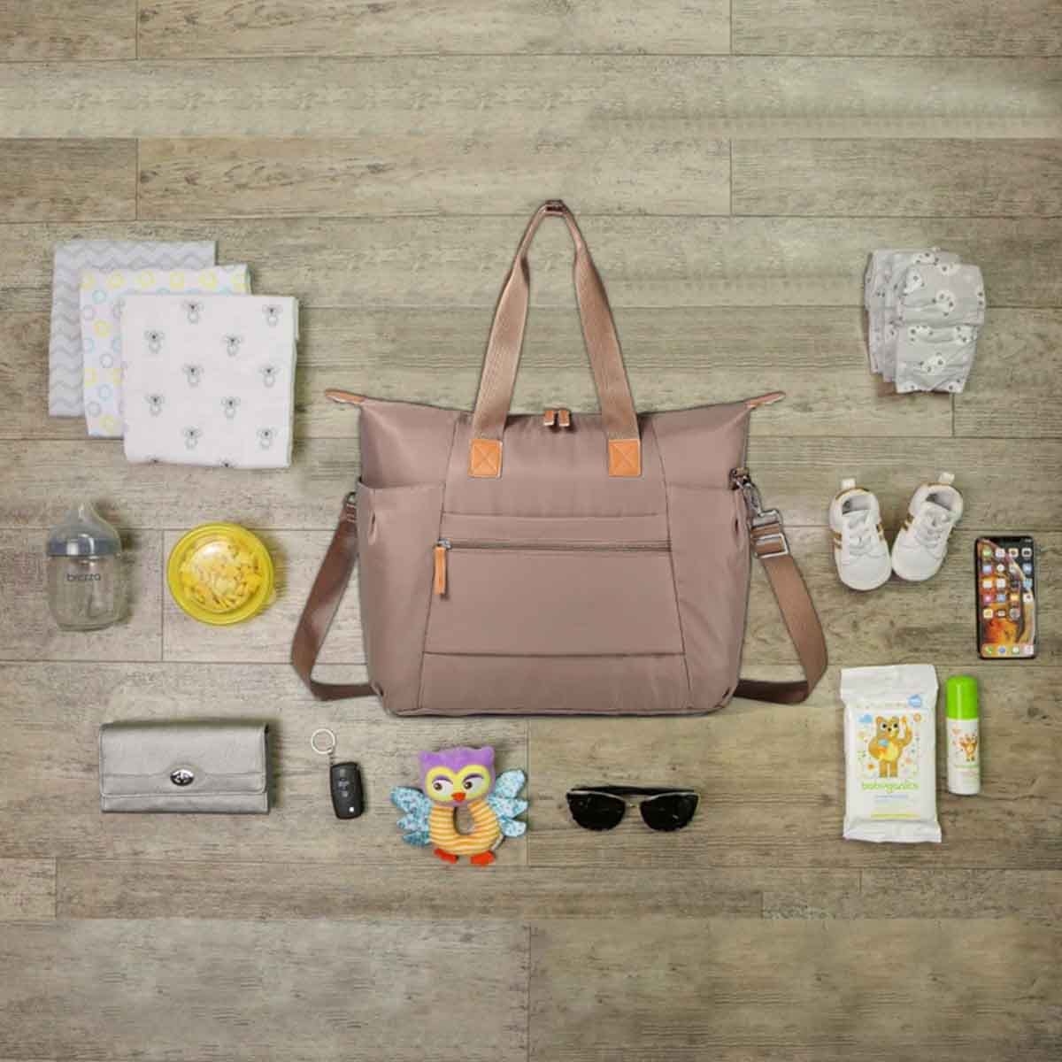 Little Story Beige Zurich Pack & Go Baby Travel Diaper Bag