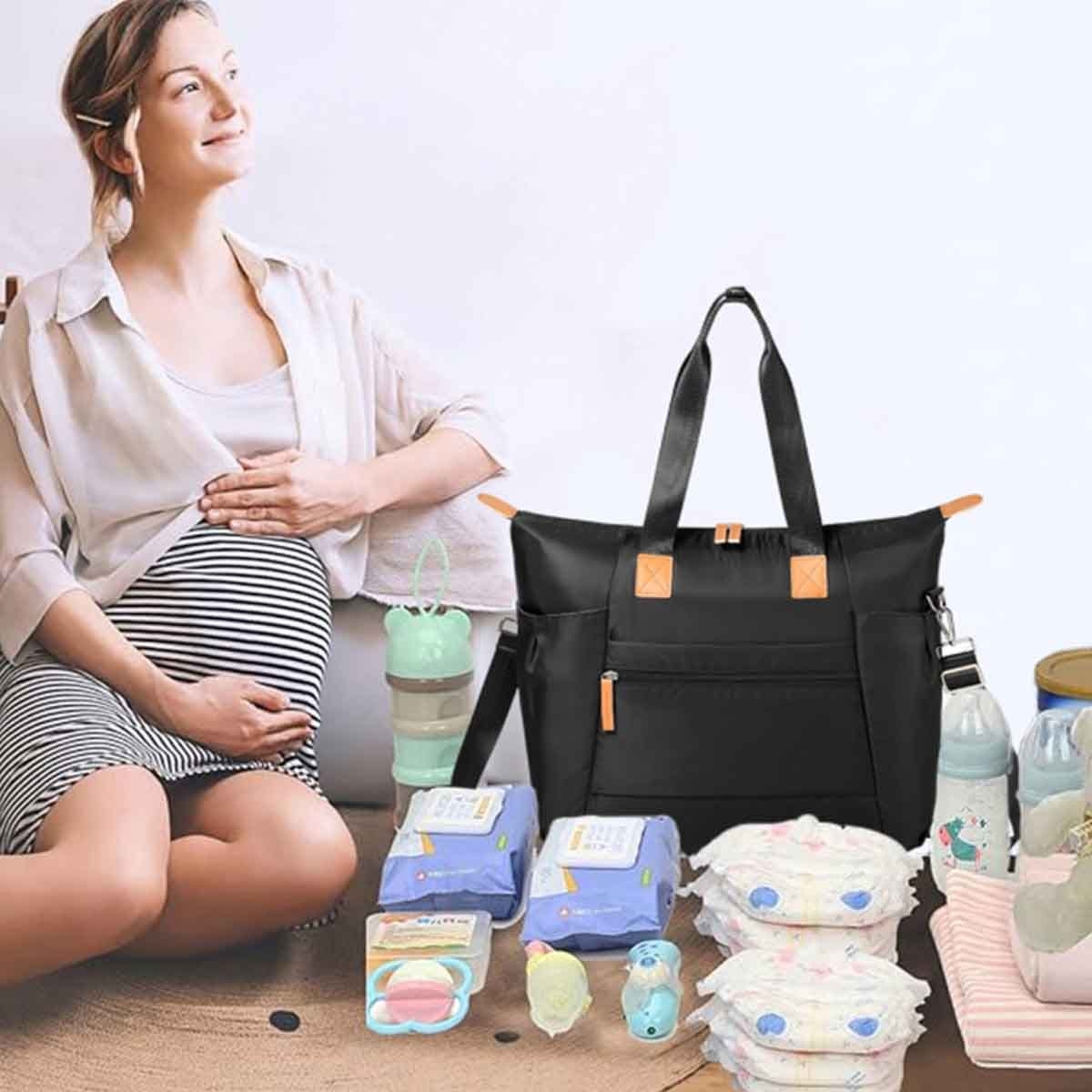 Little Story Black Zurich Pack & Go Baby Travel Diaper Bag