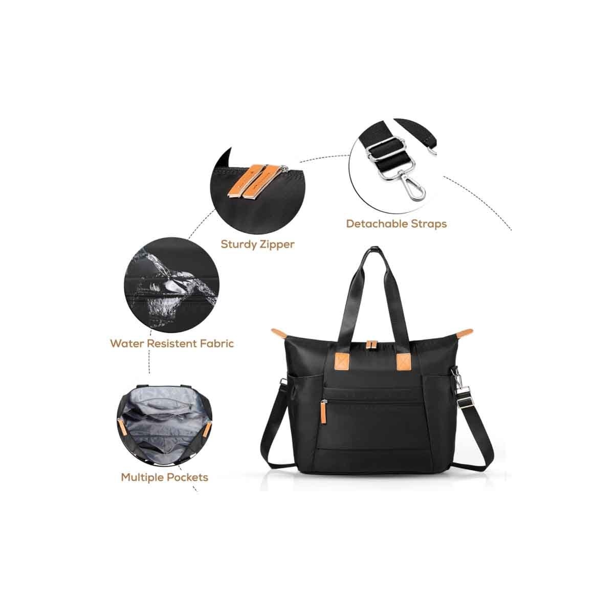 Little Story Black Zurich Pack & Go Baby Travel Diaper Bag
