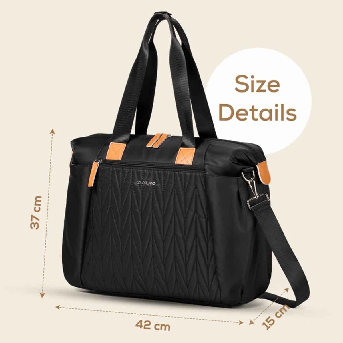 Little Story Black Zurich Pack & Go Baby Travel Diaper Bag