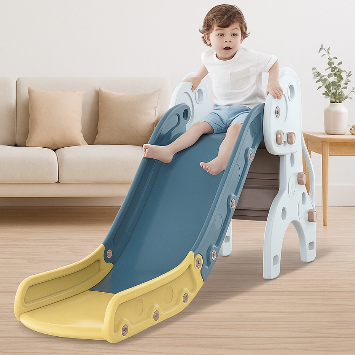 ليتل ستوري زحليقة ديناصور مع طوق كرة سلة للجنسين من عمر 3 إلى 4 سنوات