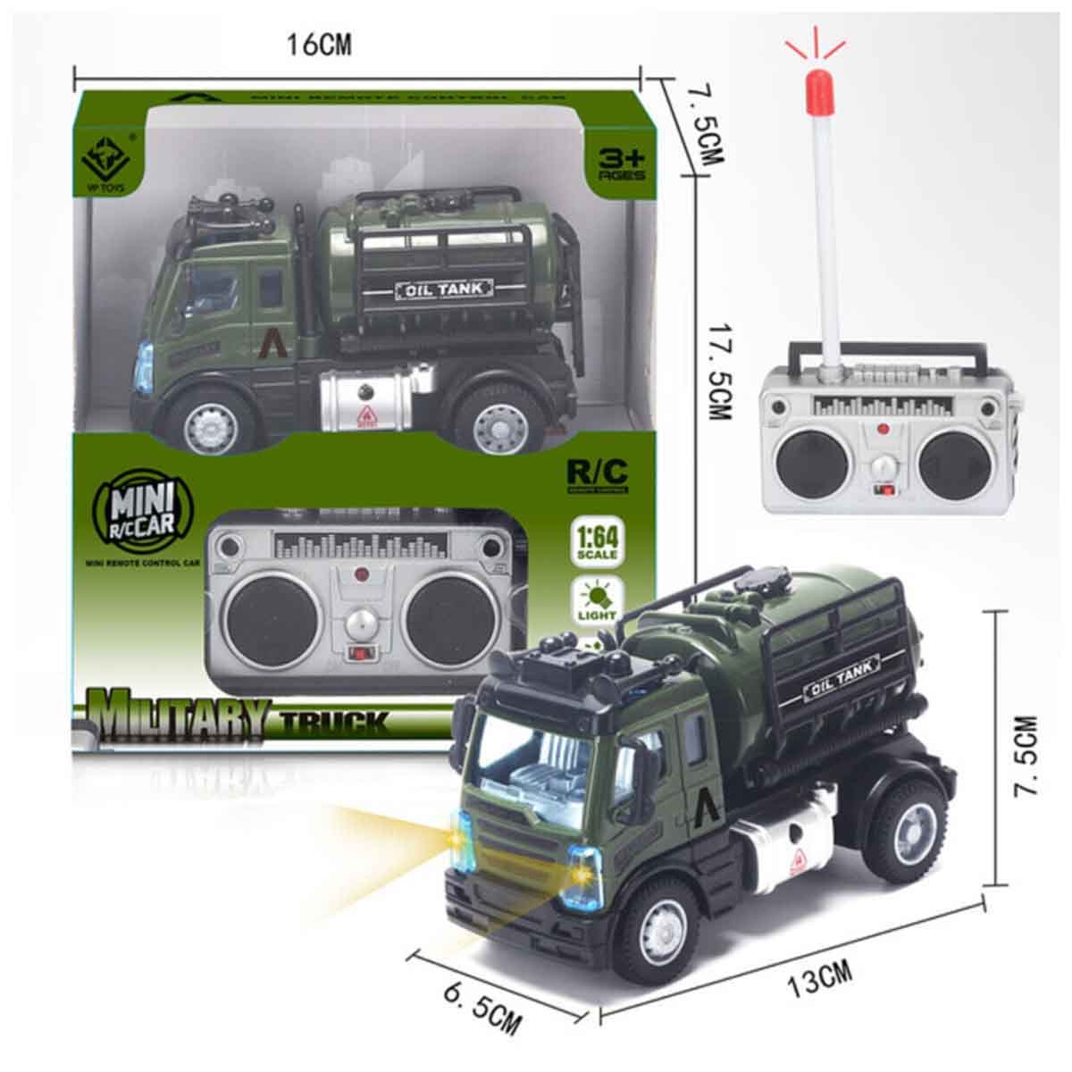 ليتل ستوري لعبة شاحنة عسكرية مع جهاز تحكم عن بعد للجنسين، عمر 3-4 سنوات