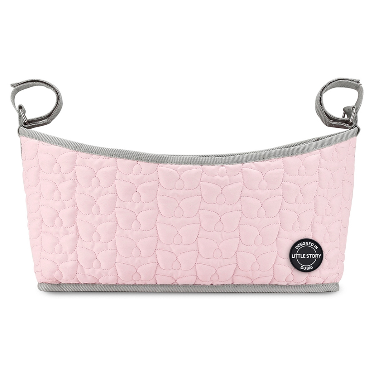 Little Story Pink Quilted Premium Stroller Bag Toddler, 0-2 Years