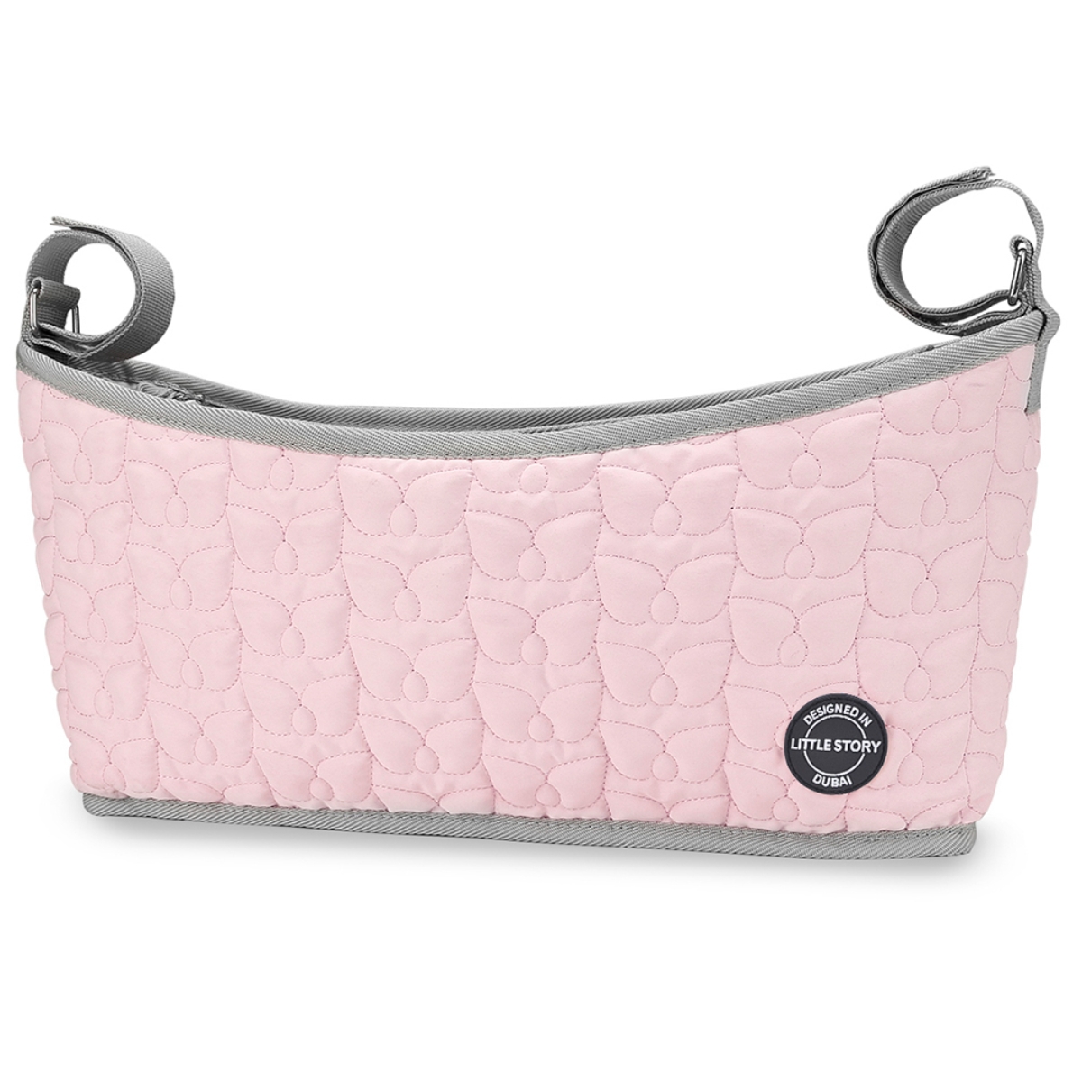 Little Story Pink Quilted Premium Stroller Bag Toddler, 0-2 Years