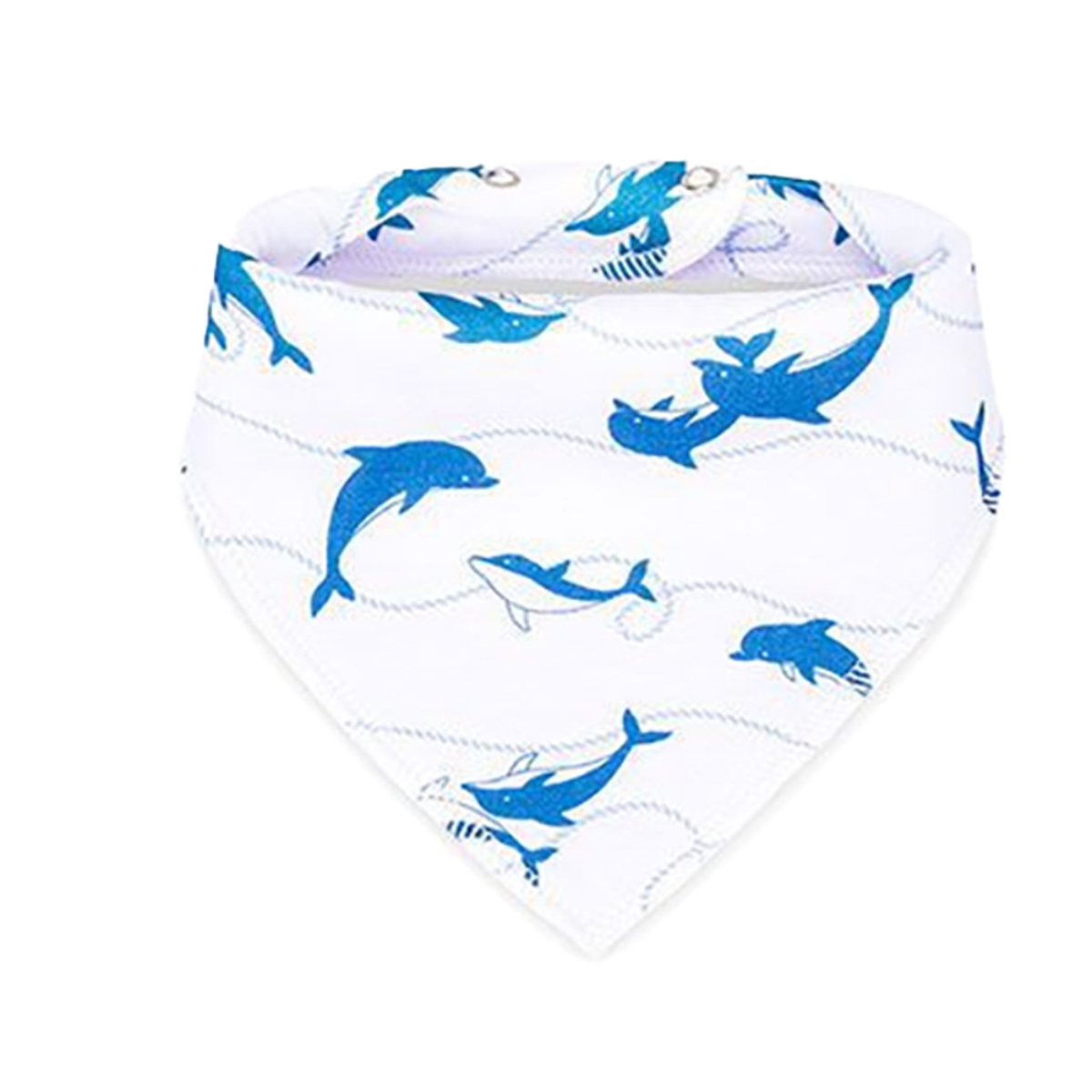 ليتل ستوري مريلات مثلثية بطبعة قراصنة للرضع، 0-2 سنة، مجموعة من 4