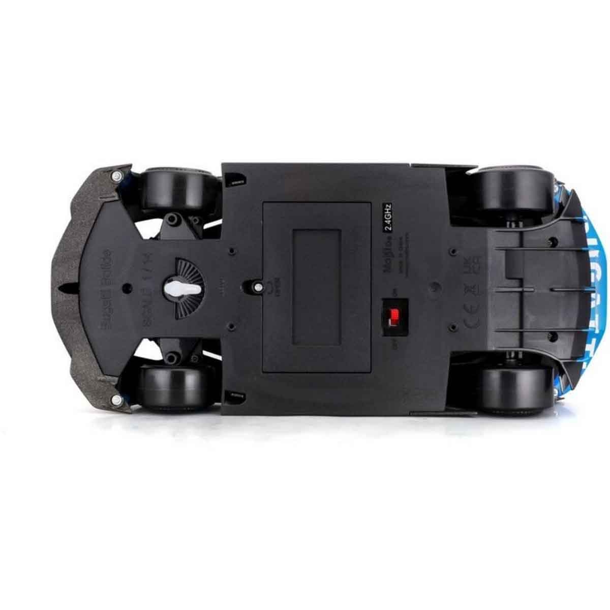 مايستو سيارة آر سي 1:14 ستريت سيريز بوغاتي بوليد زرقاء بتردد 2.4GHz للأولاد، 5-7 سنوات