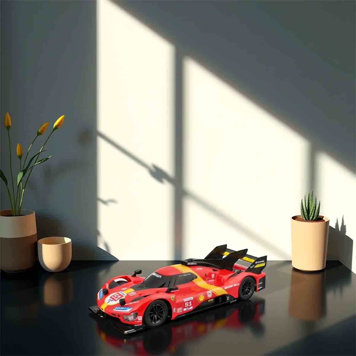 مايستو سيارة فيراري 499P LMH 2023 بتحكم عن بعد بمقياس 1:16 وبتردد 2.4GHz للأولاد، من عمر 8 إلى 10 سنوات