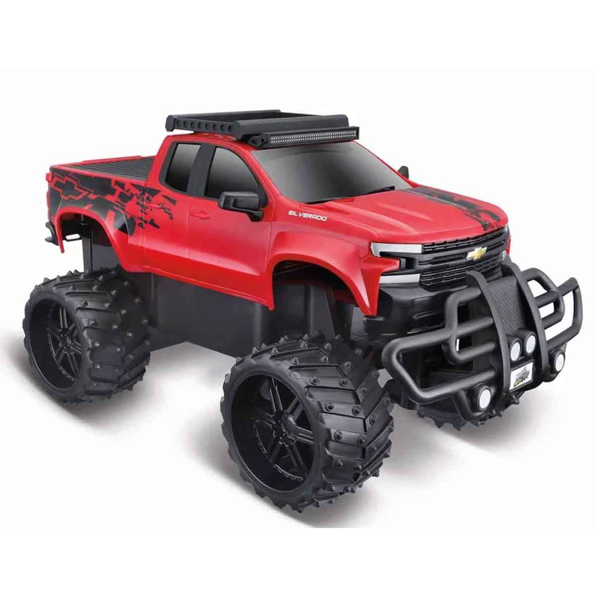 Maisto 1:16 Scale 2.4GHz Off-Road Red RC 2019 Chevrolet Silverado Truck Boys, 8-10 Years
