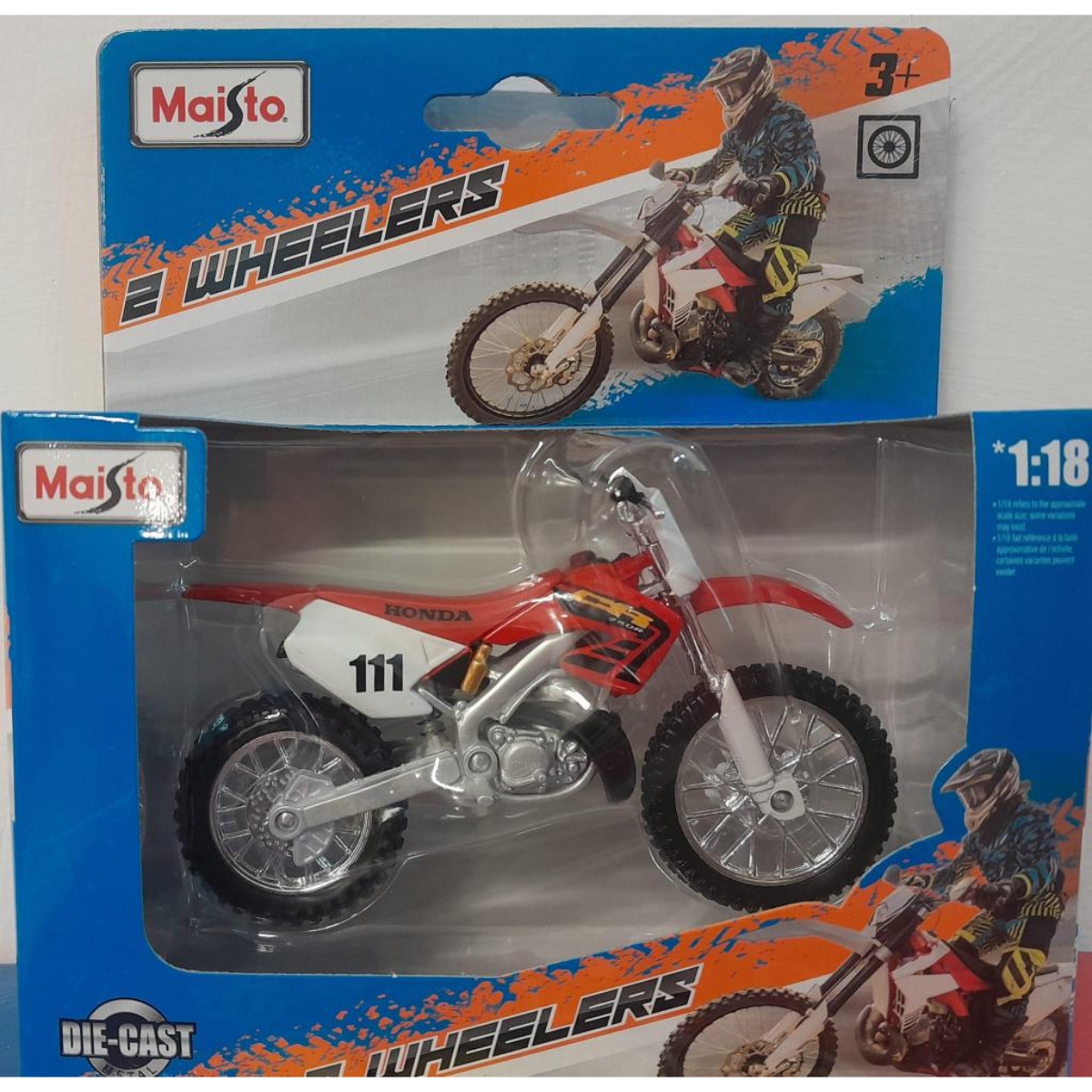 مايستو مقياس 1:18 دراجات نارية متنوعة ثنائية العجلات أولاد - 3-4 سنوات