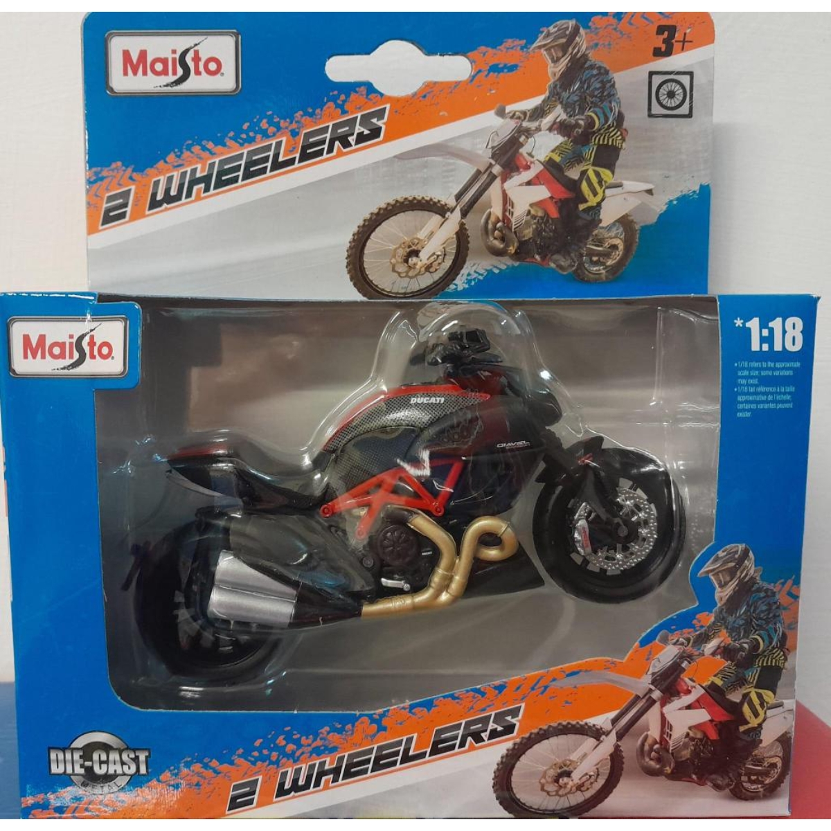 مايستو مقياس 1:18 دراجات نارية متنوعة ثنائية العجلات أولاد - 3-4 سنوات