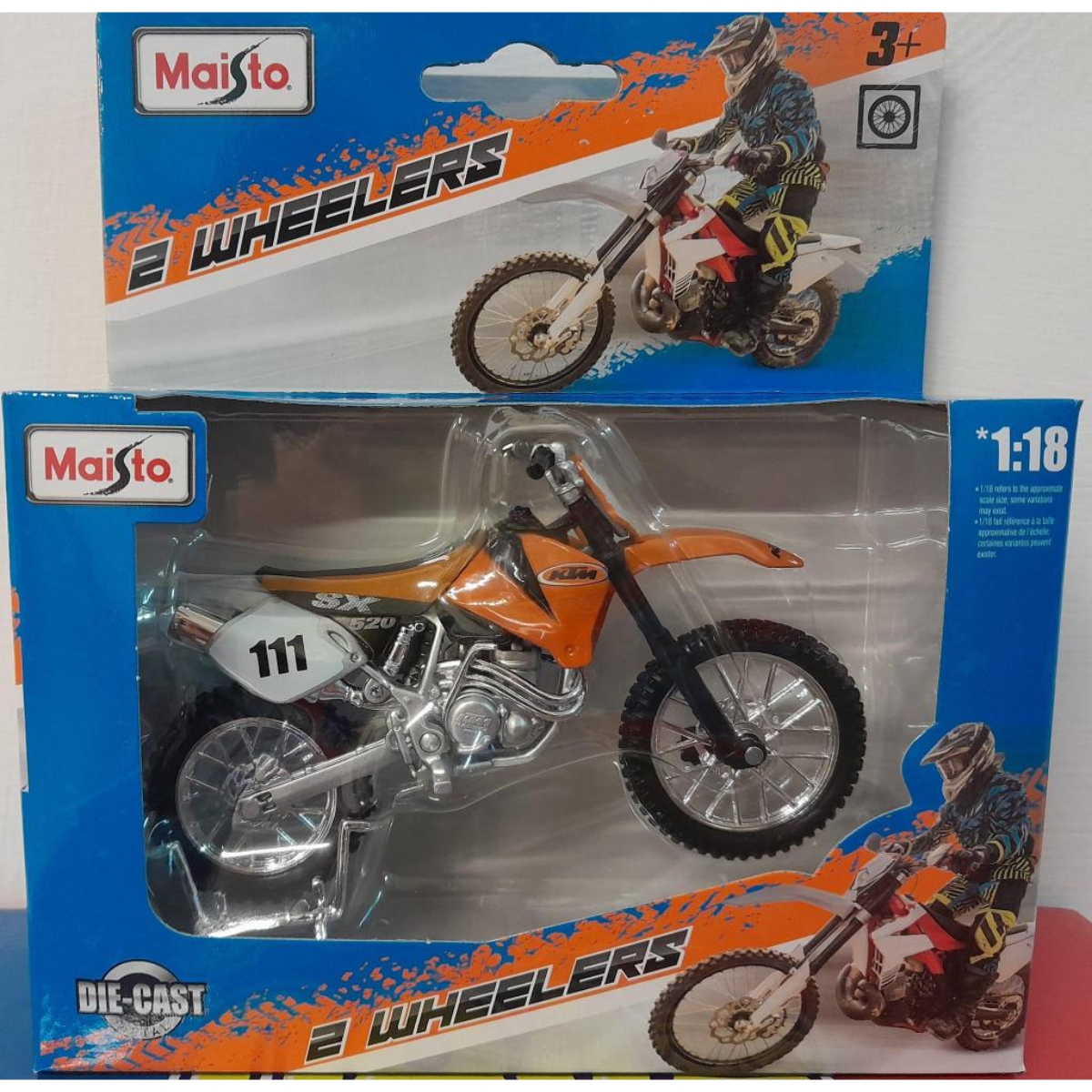 مايستو مقياس 1:18 دراجات نارية متنوعة ثنائية العجلات أولاد - 3-4 سنوات