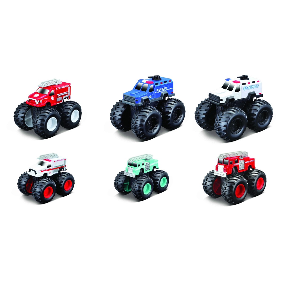 مايستو شاحنة إنقاذ 4x4 مونستر تراك أولاد، 3-4 سنوات