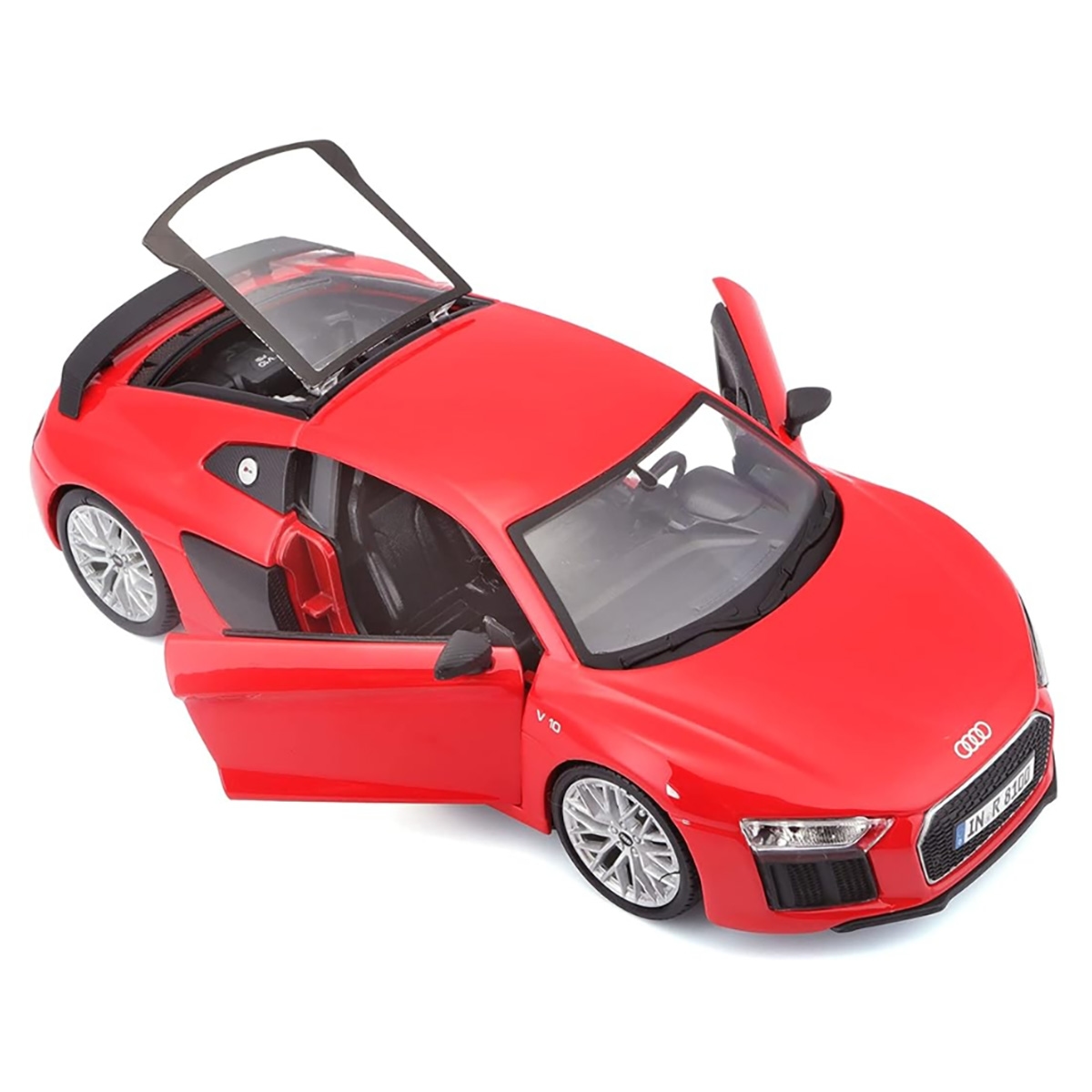 مايستو سيارة مجسمة أودي R8 V10 بلس بمقياس 1:24 للأولاد، من عمر 4-3 سنة فما فوق