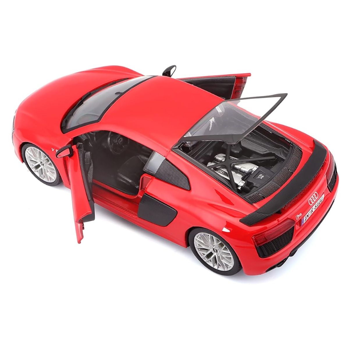 مايستو سيارة مجسمة أودي R8 V10 بلس بمقياس 1:24 للأولاد، من عمر 4-3 سنة فما فوق