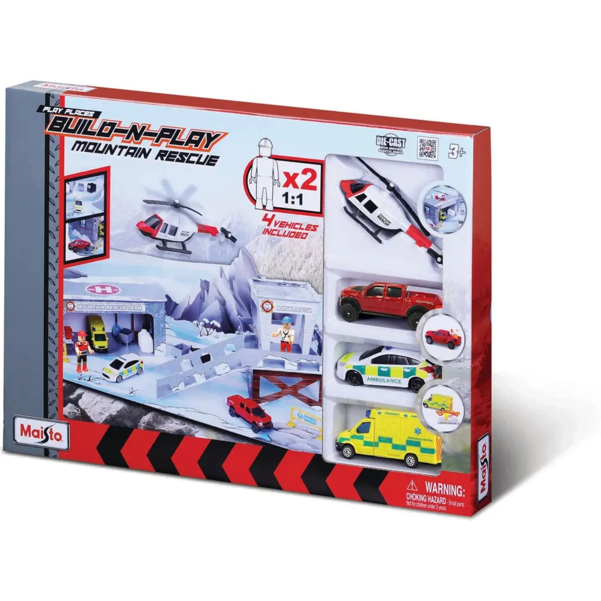 مايستو مجموعة لعب بناء وإنقاذ الجبال للجنسين، 3-4 سنوات