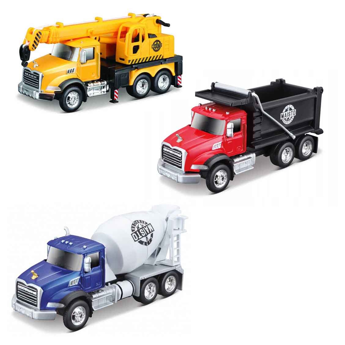 مايستو شاحنات ماك من سلسلة خدمات المدينة متنوعة للأولاد، 3-4 سنوات