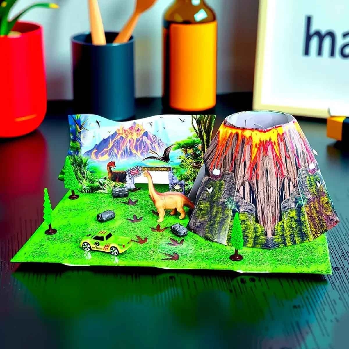 Maisto Dinosaur Build-N-Play & Fresh Metal Dino Adventure Diecast Playset Bundle Boys, 3-4 Years