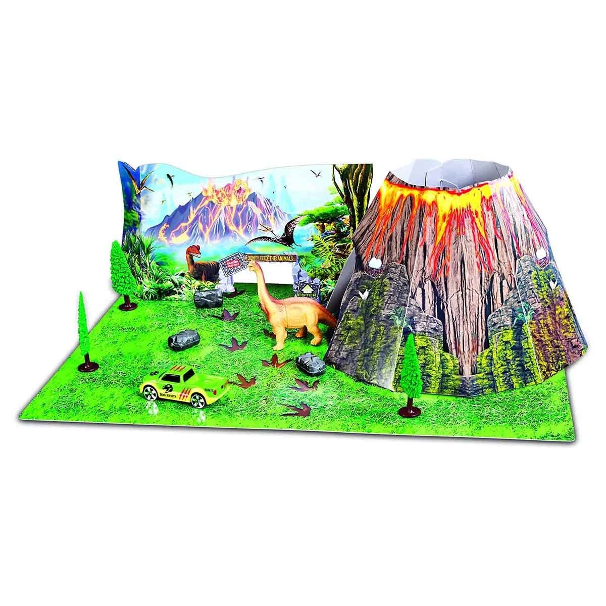 Maisto Dinosaur Build-N-Play & Fresh Metal Dino Adventure Diecast Playset Bundle Boys, 3-4 Years