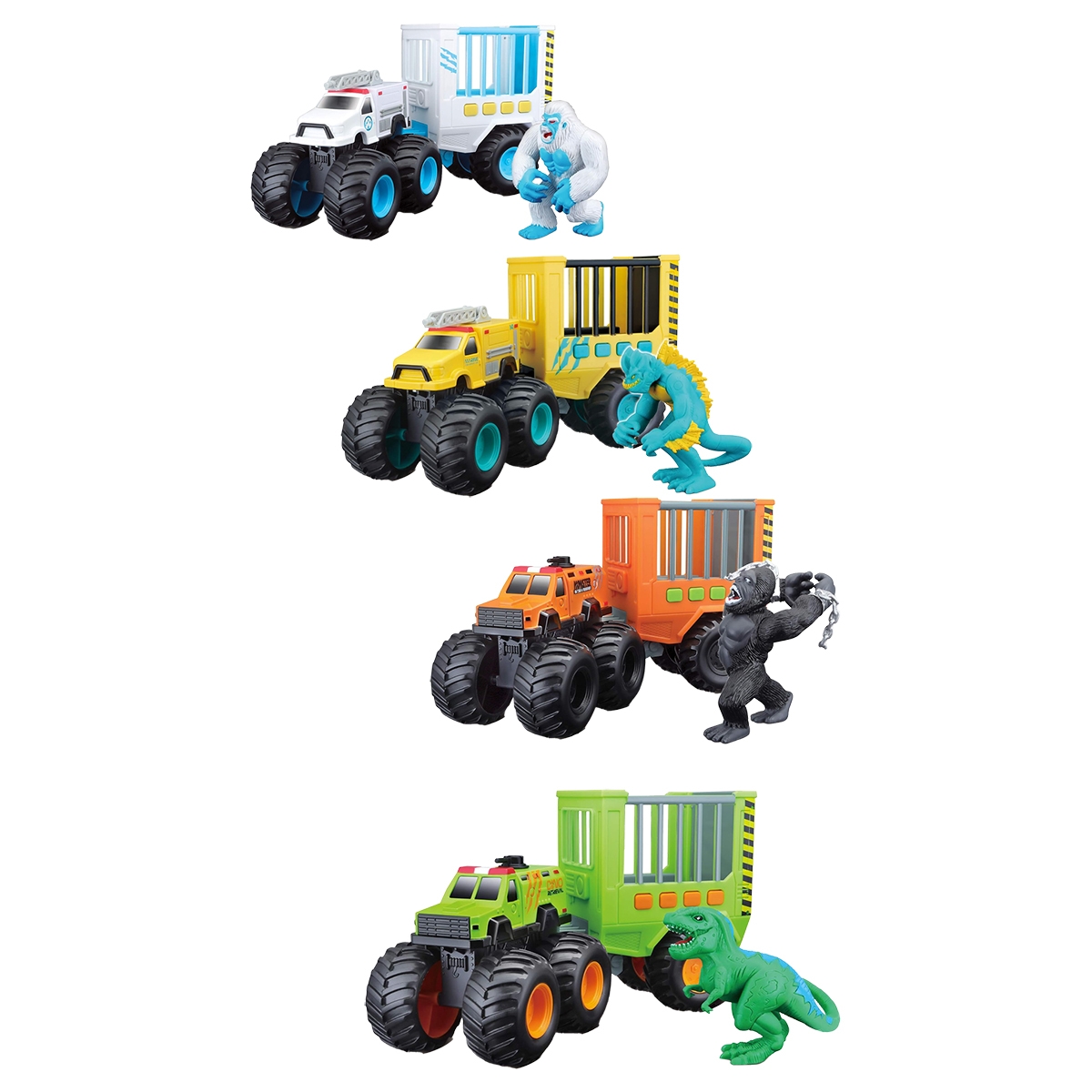 Maisto Fresh Metal Assorted Monster Transport Playset Unisex, 3-4 Years