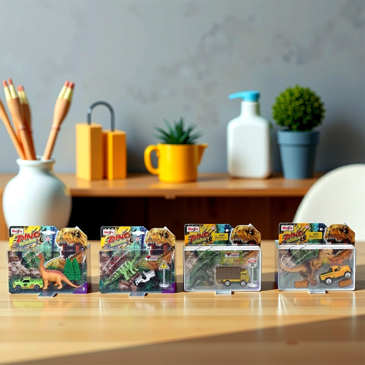 مايستو مجموعة ألعاب دايكاست مغامرة الديناصور فريش ميتال للأولاد، 3-4 سنوات