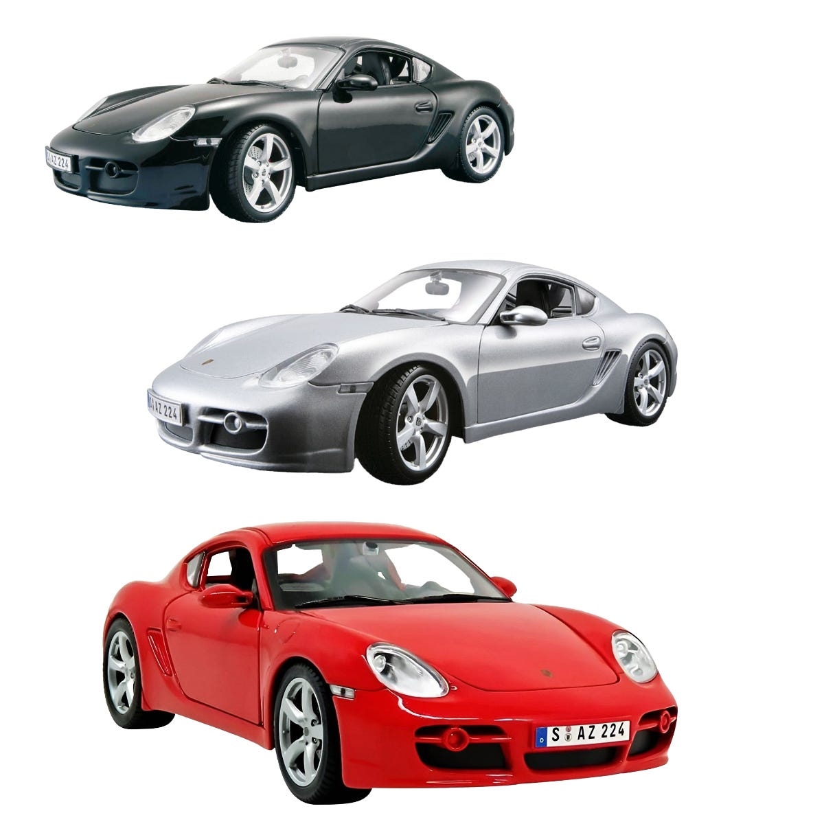 مايستو سيارة بورشه كاين مصبوبة معدنية بمقياس 1:18 للأولاد، 3-4 سنوات