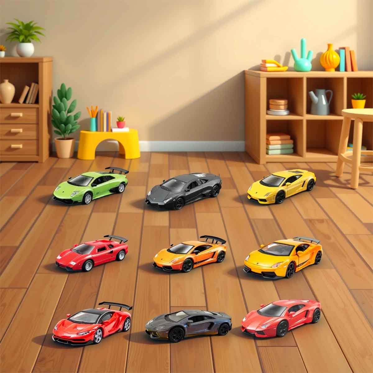 مايستو سيارات دايكاست لامبورغيني باور ريسر متنوعة للأولاد، 3-4 سنوات