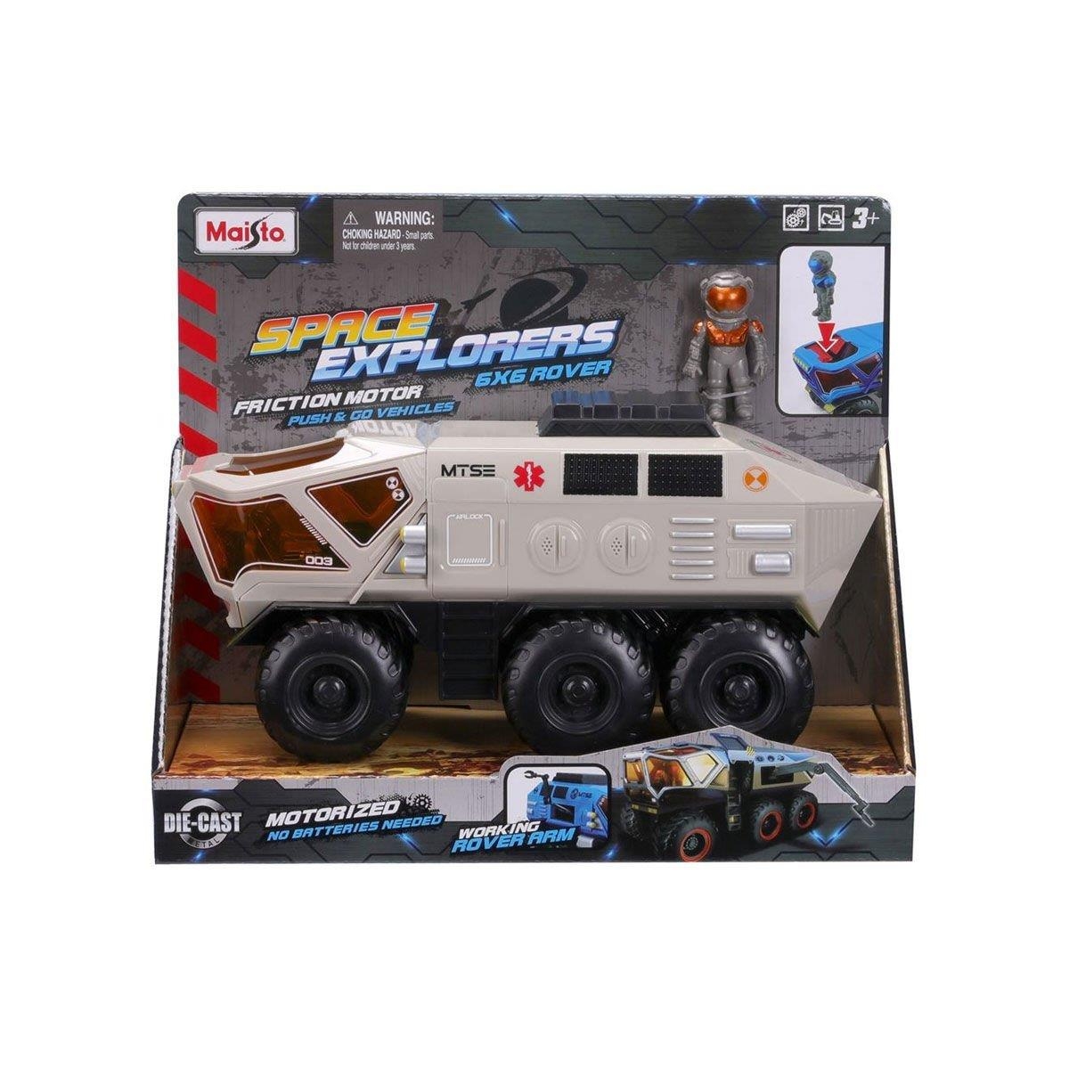 Maisto Space Explorers 6x6 Rover Drag Assorted Spacecraft with Astronaut Boys, 3-4 Years