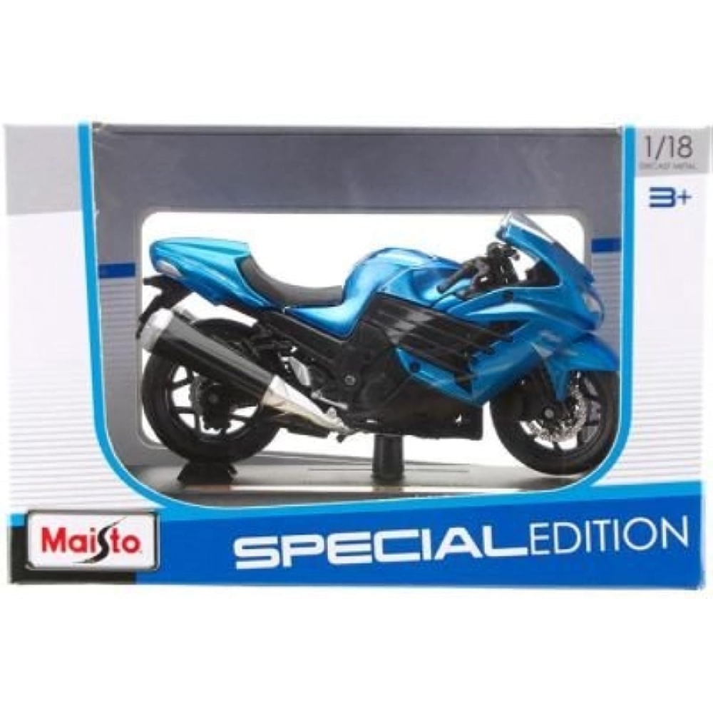 مايستو دراجة نارية معدنية بمقياس 1:18 إصدار خاص للأولاد، 3-4 سنوات