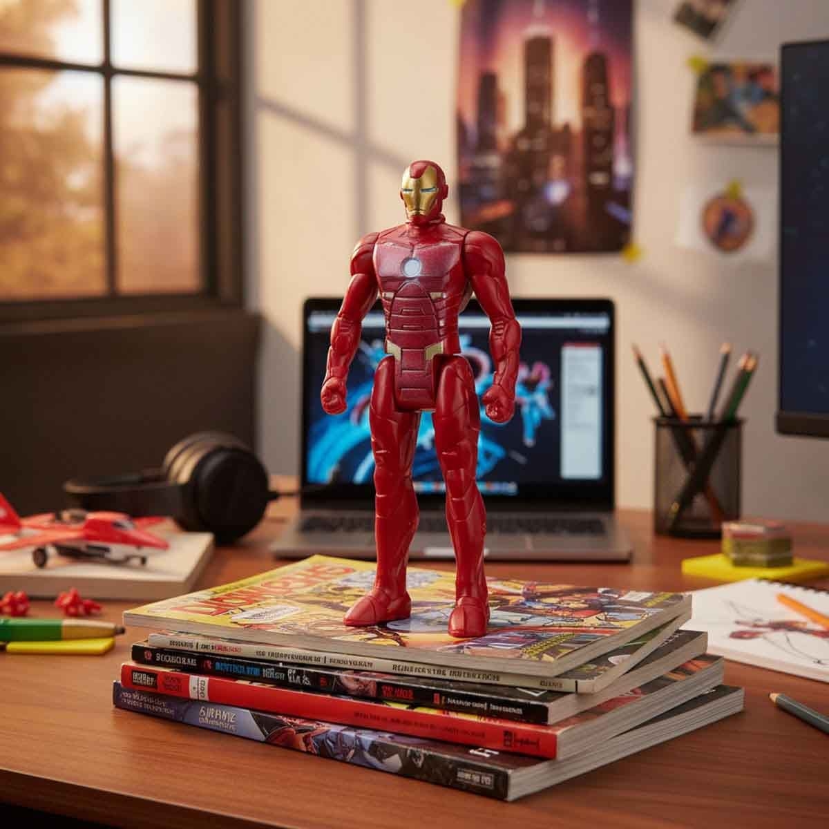 Marvel 3.75″ Avengers Iron Man Action Figure Unisex, 5-7 Years