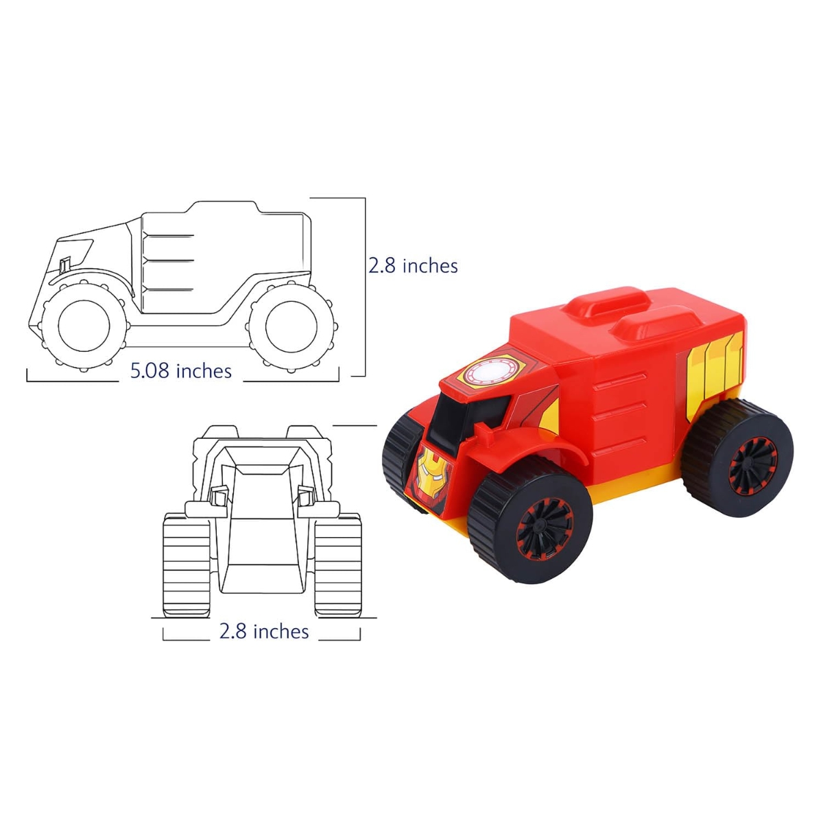 مارفل شاحنة سحب للخلف إصدار هالكباستر، للجنسين، من عمر 3 إلى 4 سنوات