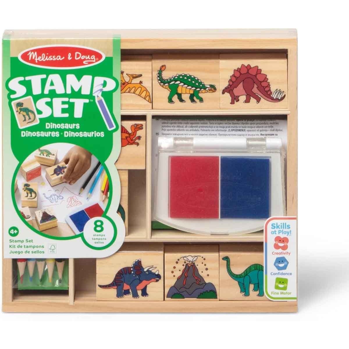 Melissa & Doug MAC ARS Dinosaur Stamp Playset Unisex, 5-7 Years
