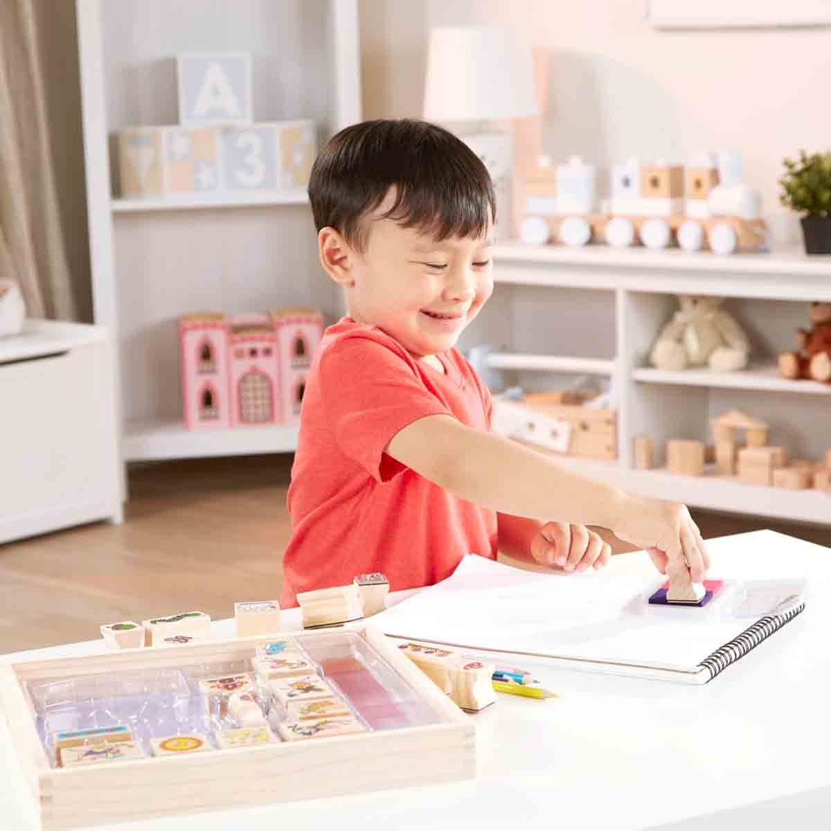 Melissa & Doug Stamp-A-Scene Fairy Garden Playset Unisex, 5-7 Years