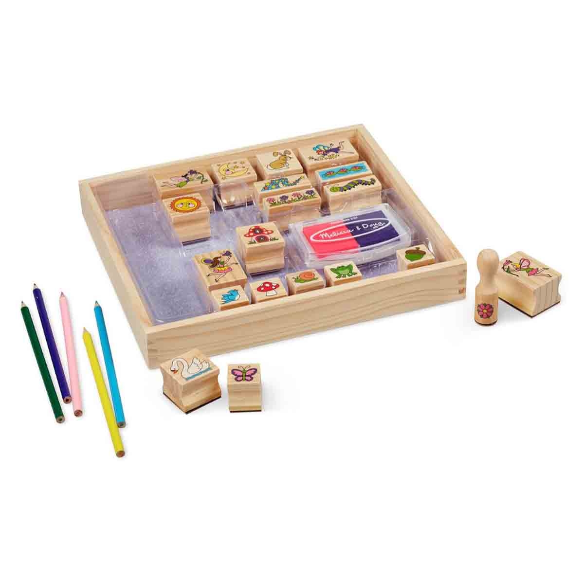 Melissa & Doug Stamp-A-Scene Fairy Garden Playset Unisex, 5-7 Years