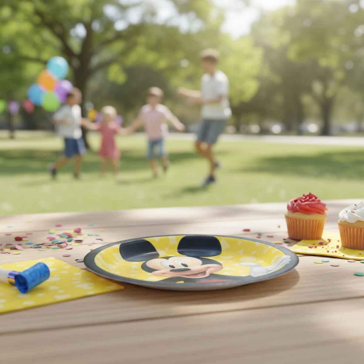 ميكي ماوس مجموعة صحون ورقية 9 انش فوريفر عدد 8 قطع