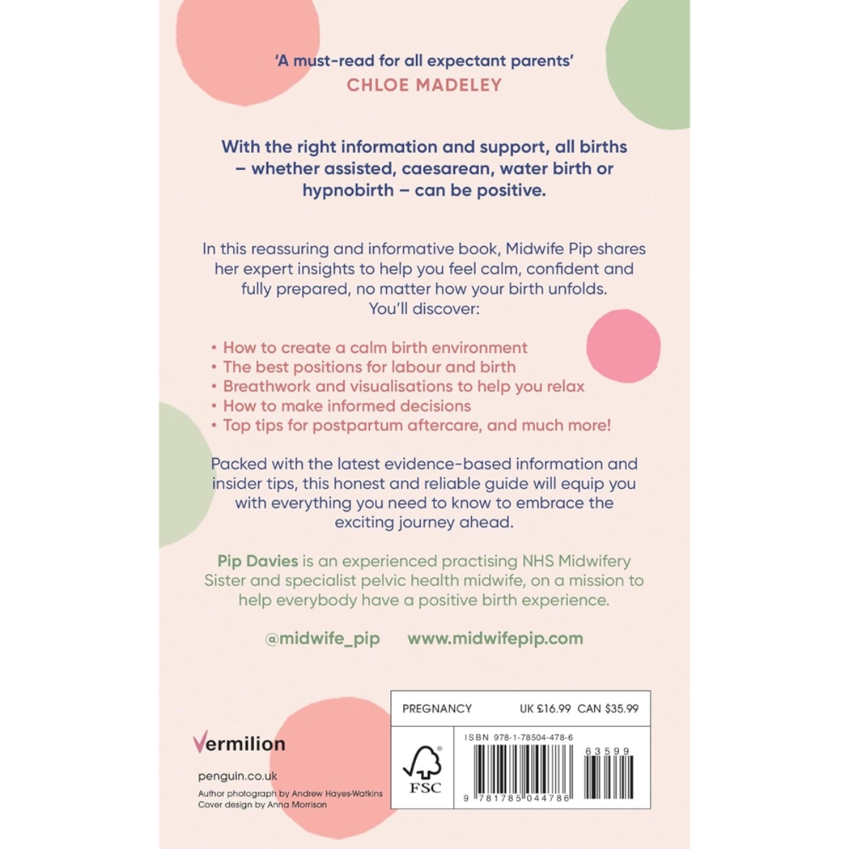 Midwife Pip’s Guide to a Positive Birth: أدوات للشعور بالهدوء والثقة تأليف بيب ديفيز - 4 يوليو 2024