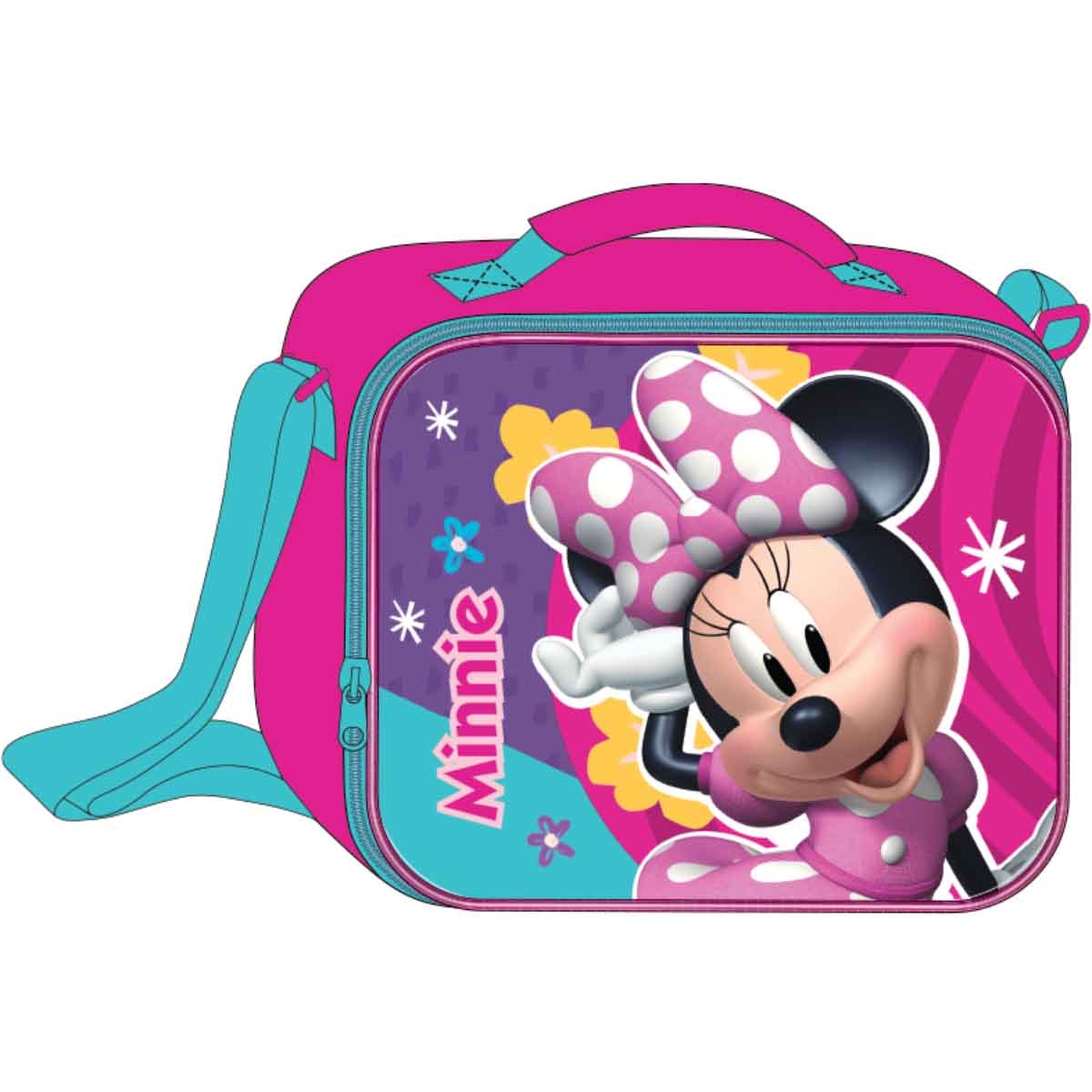 Minnie Mouse 5-in-1 16” Trolley Bag, Lunch Box, Water Bottle, Pencil Case & Lunch Bag Kit