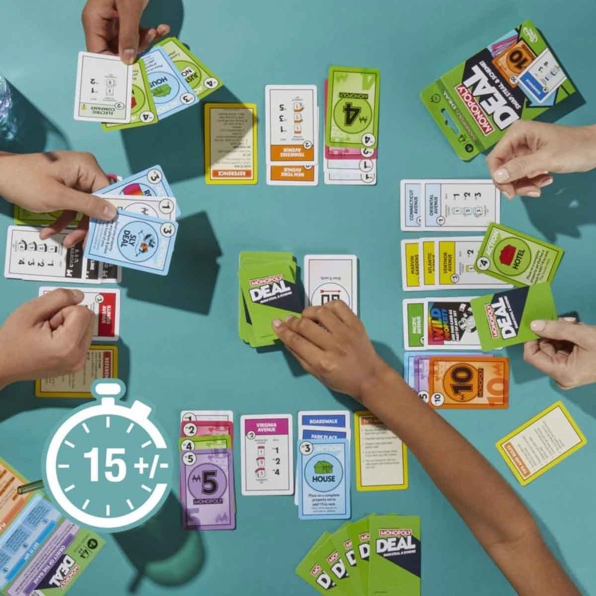 Monopoly Card Game with Craze Slime Monster & Ankit Toys Chess Board Game Bundle Pack Unisex, 5-7 Years