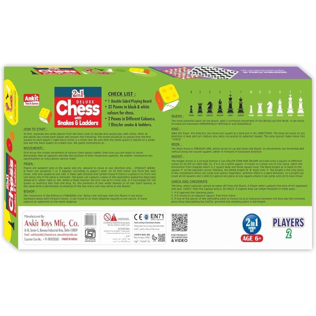 Monopoly Deal Harry Potter with Ankit Toys Deluxe Chess & Crossword Board Game Bundle Pack Unisex, 8-10 Years