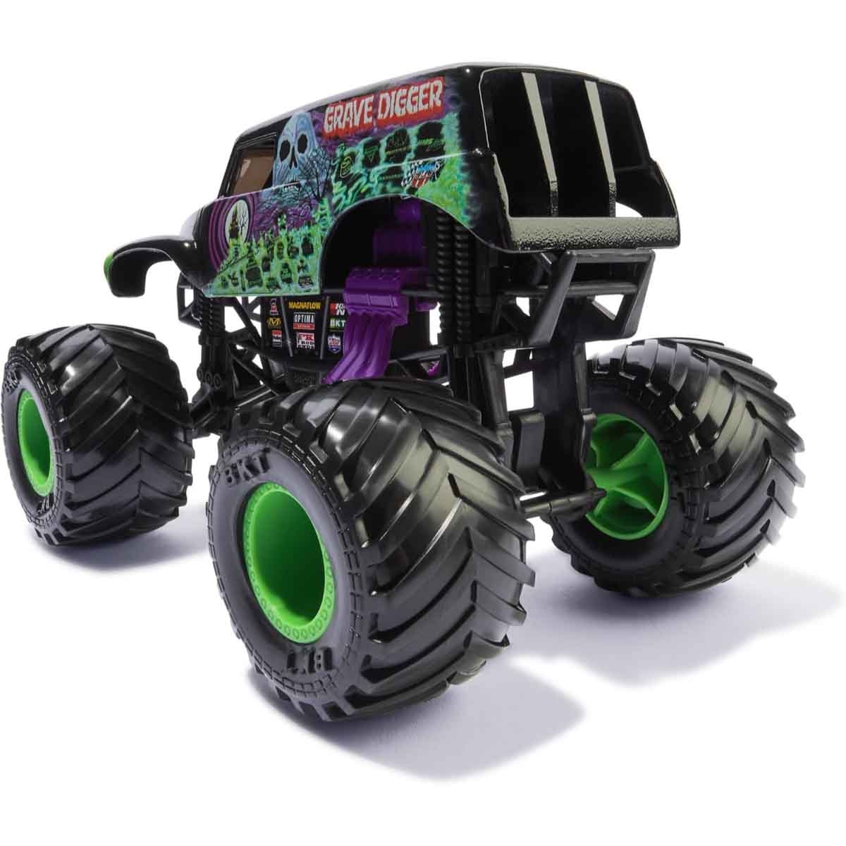 Monster Jam 1:24 Diecast Grave Digger M23 Monster Truck Unisex, 3-4 Years