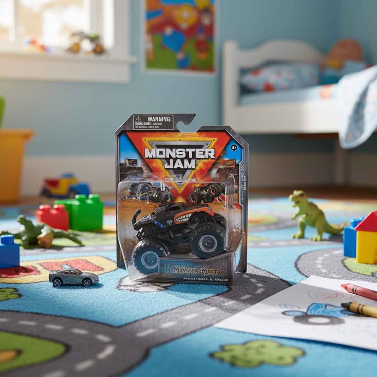 Monster Jam 1:64 MM Rottweiler Race Truck Unisex, 3-4 Years
