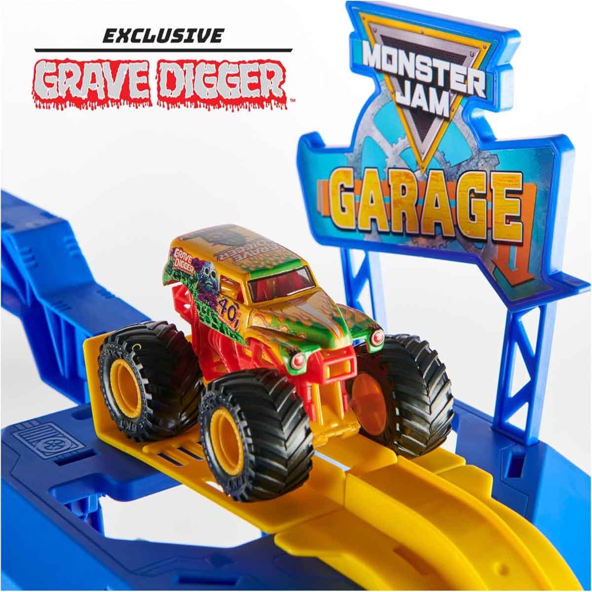 Monster Jam 1:64 Monster Garage Playset Unisex, 3-4 Years