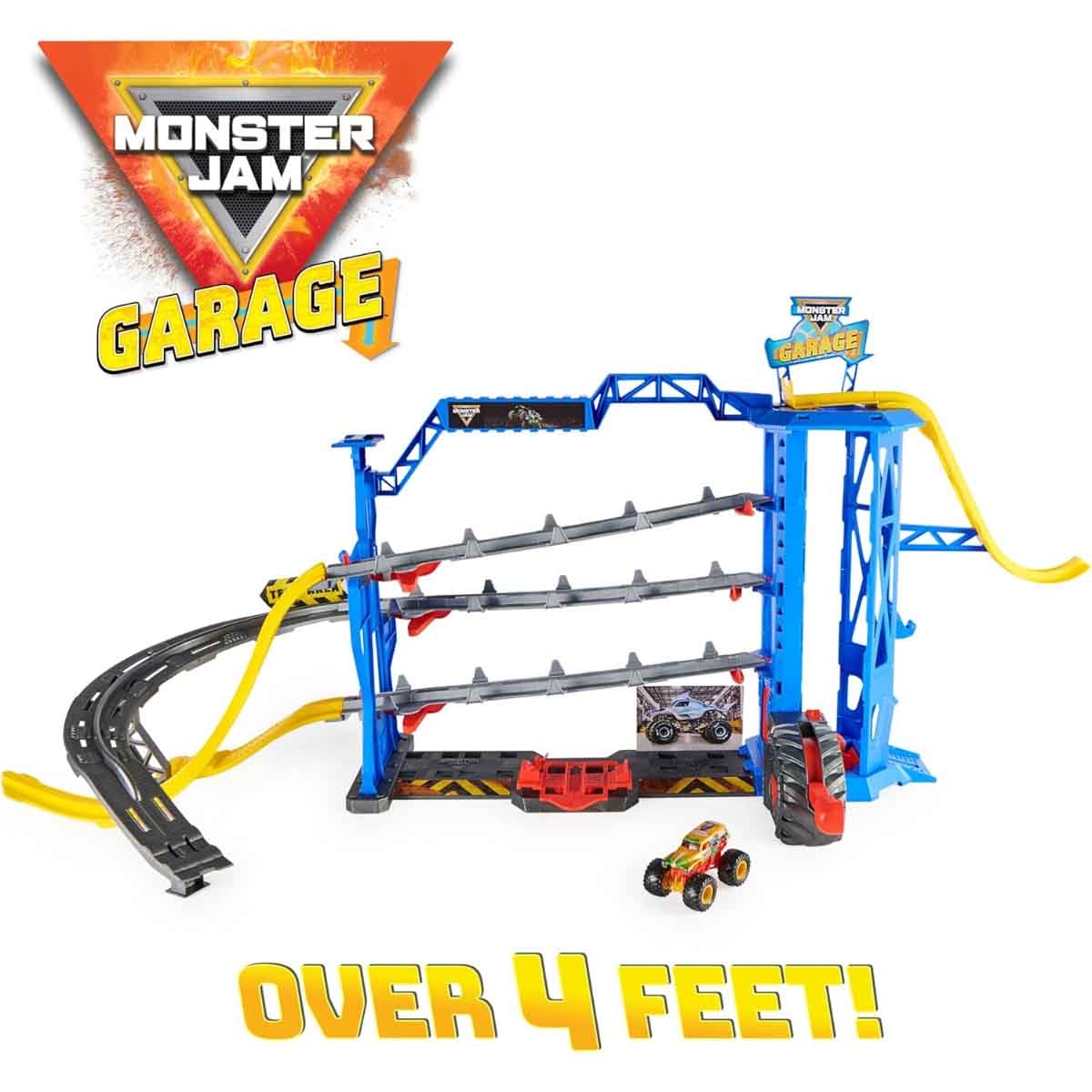 Monster Jam 1:64 Monster Garage Playset Unisex, 3-4 Years