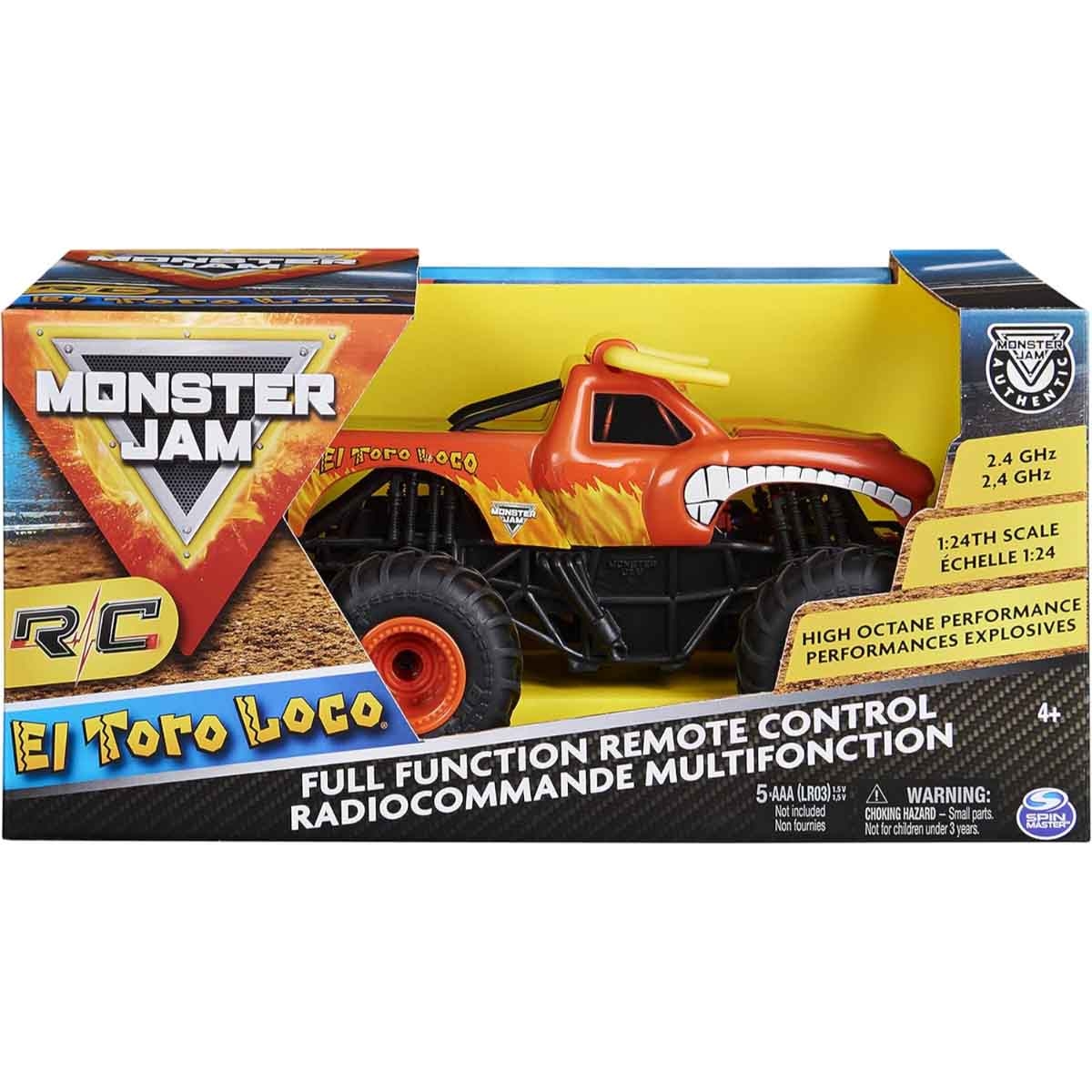 Monster Jam RC 1:24th Scale El Toro Loco Truck Unisex, 5-7 Years