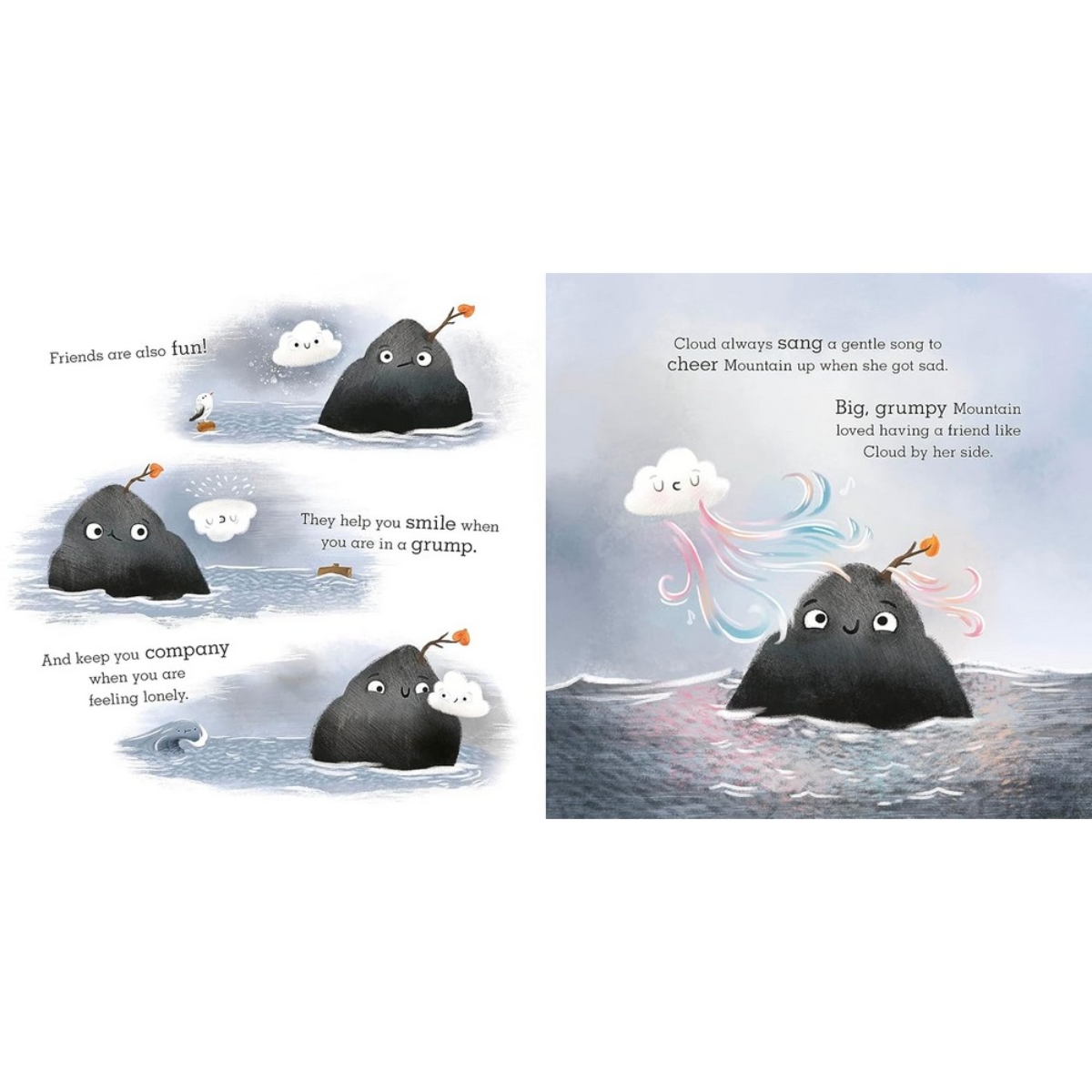 Mountain and Cloud: قصة عن مواجهة القلق وإيجاد الصداقة تأليف جَنا كورل - 4 أبريل 2024