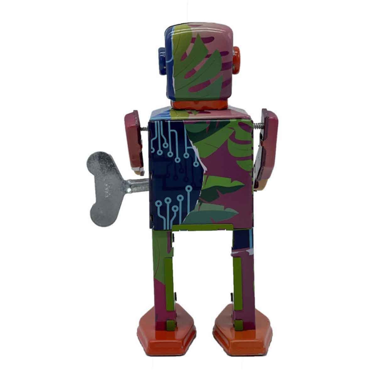 Mr & Mrs Tin 6” Forest Bot Limited Edition Vintage Wind Up Toy Unisex, 3-4 Years