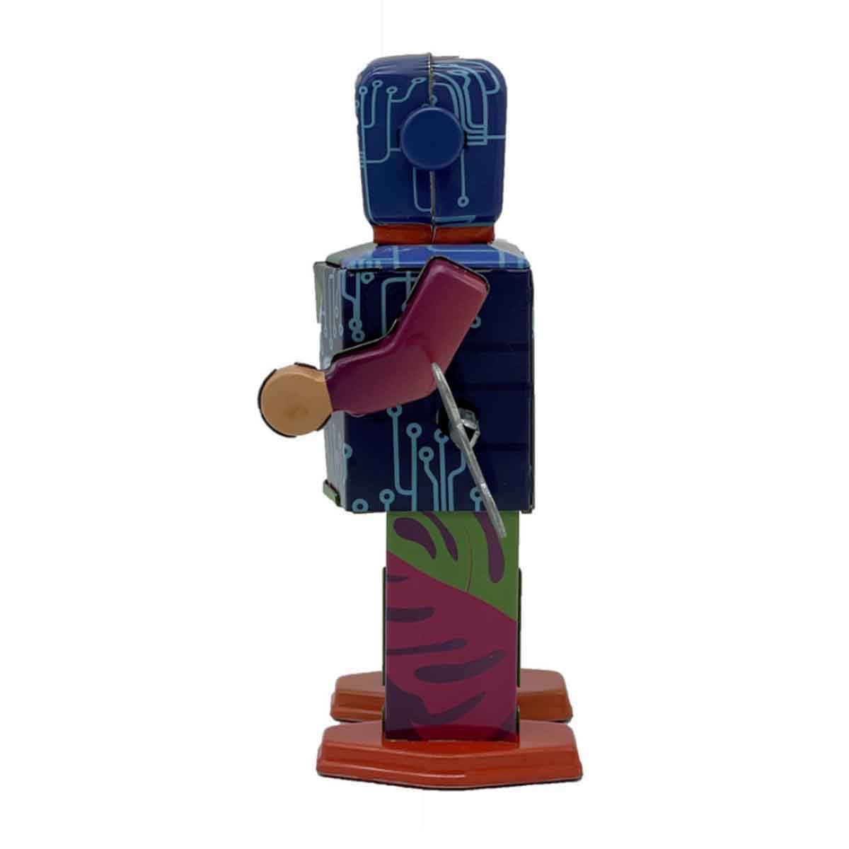 Mr & Mrs Tin 6” Forest Bot Limited Edition Vintage Wind Up Toy Unisex, 3-4 Years